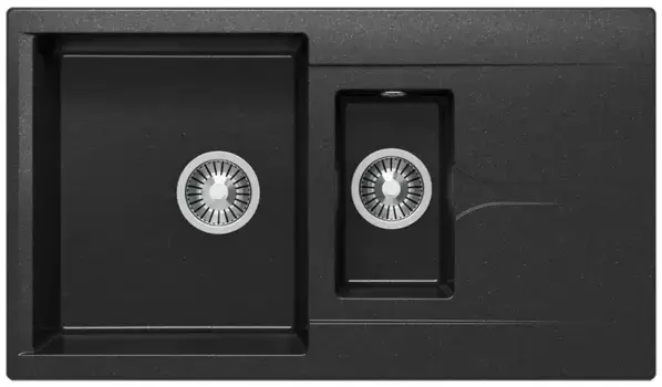 Мойка для кухни «Polygran» Brig-870 87/50 №16 искусственный камень черная