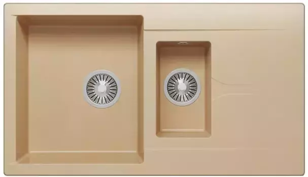 Мойка для кухни «Polygran» Brig-870 87/50 №27 искусственный камень бежевая