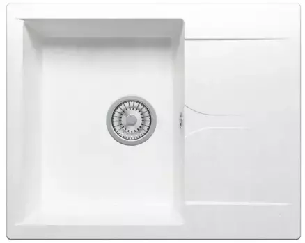 Мойка для кухни «Polygran» Gals-620 62/50 №36 искусственный камень белый хлопок
