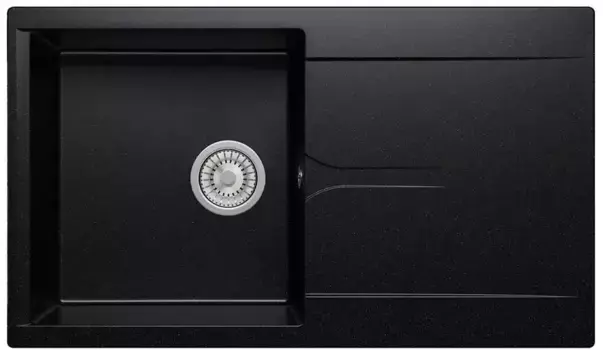 Мойка для кухни «Polygran» Gals-860 86/50 №16 искусственный камень черная