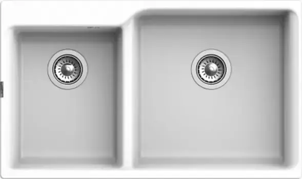 Мойка для кухни «Rivelato» Axel 90D 87/52 кварц белая