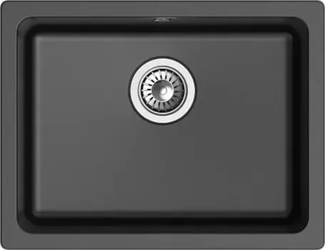 Мойка для кухни «Rivelato» Berkana 50 56/43 кварц чёрная