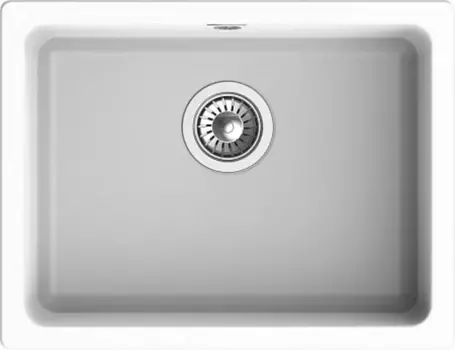 Мойка для кухни «Rivelato» Berkana 50 56/43 кварц белая