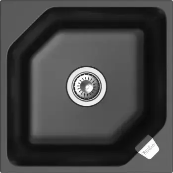 Мойка для кухни «Rivelato» Locus 50 50/50 кварц чёрная
