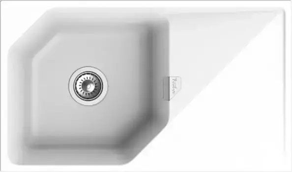 Мойка для кухни «Rivelato» Locus 85 85/50 кварц белая универсальная