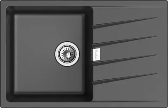 Мойка для кухни «Rivelato» Raum 78 78/50 кварц антрацит универсальная