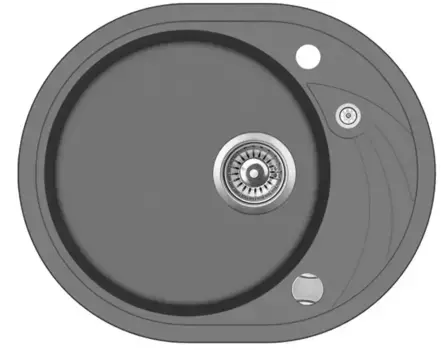 Мойка для кухни «Teka» Clave 45 S-TQ 58/47 искусственный камень графит металлик универсальная