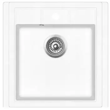 Мойка для кухни «Teka» Estela 45 S-TQ 1B 52/46 искусственный камень белый мраморный