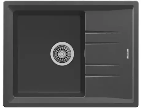 Мойка для кухни «Teka» Stone 45 S-TG 1B 1D 65/51 искусственный камень тёмный серый универсальная