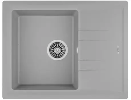 Мойка для кухни «Teka» Stone 45 S-TG 1B 1D 65/51 искусственный камень серый металлик универсальная