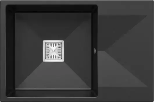 Мойка для кухни «Tolero» Blade-760 76/50 кварц уголь универсальная