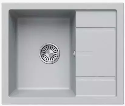 Мойка для кухни «Tolero» Classic R-107 60/50 кварц платина универсальная