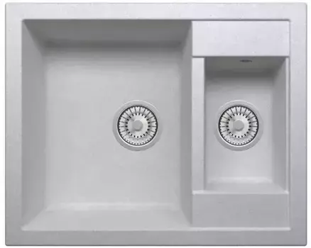 Мойка для кухни «Tolero» Classic R-109 62/50 №001 искусственный камень серый металлик