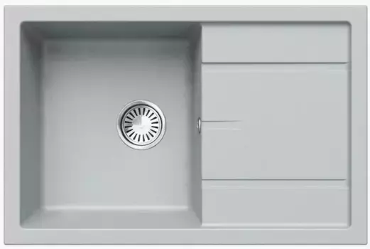 Мойка для кухни «Tolero» Classic R-112 76/50 кварц платина универсальная