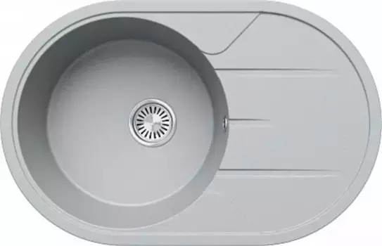 Мойка для кухни «Tolero» Classic R-116 78/50 кварц платина универсальная