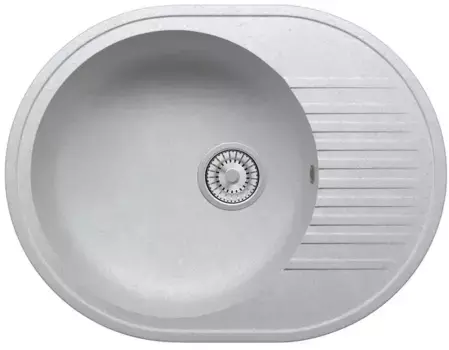 Мойка для кухни «Tolero» Classic R-122/001 58/46 искусственный камень серый металлик