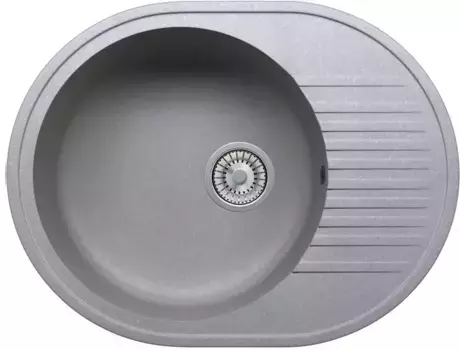 Мойка для кухни «Tolero» Classic R-122/701 58/46 искусственный камень серая
