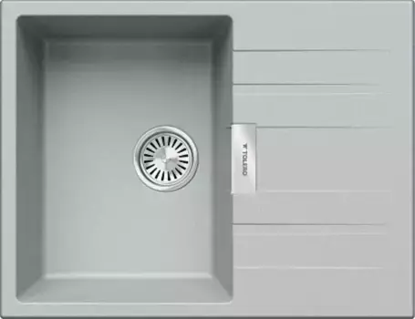 Мойка для кухни «Tolero» Loft TL-650 65/50 кварц платина универсальная