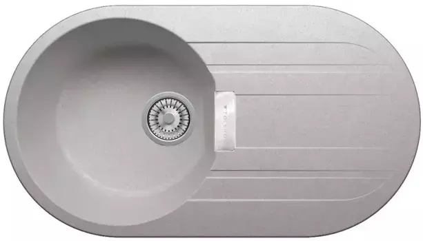 Мойка для кухни «Tolero» Loft TL-780 78/44 №001 искусственный камень серый металлик