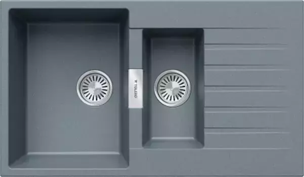 Мойка для кухни «Tolero» Loft TL-860 86/50 кварц грей универсальная