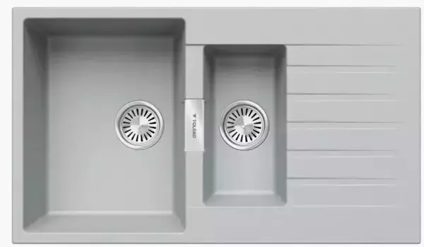 Мойка для кухни «Tolero» Loft TL-860 86/50 кварц платина универсальная