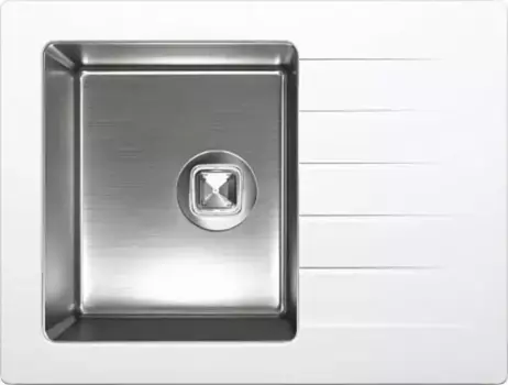 Мойка для кухни «Tolero» Twist TTS-660 66/50 нержавеющая сталь/кварц туман универсальная