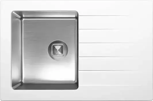 Мойка для кухни «Tolero» Twist TTS-760 76/50 нержавеющая сталь/кварц туман универсальная