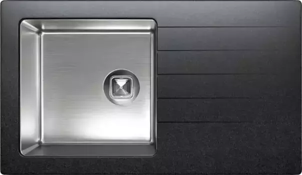 Мойка для кухни «Tolero» Twist TTS-860 86/50 нержавеющая сталь/кварц уголь универсальная