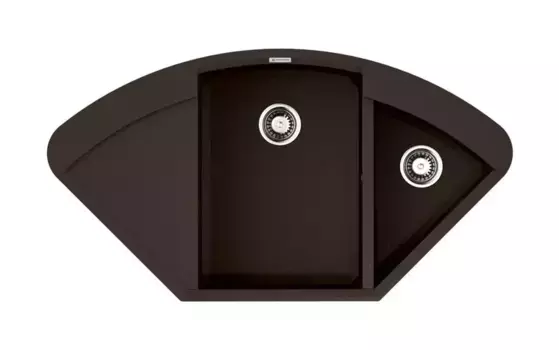 Мойка для кухни угловая «Omoikiri» Sakaime 105C DC 106/58 искусственный камень тёмный шоколад