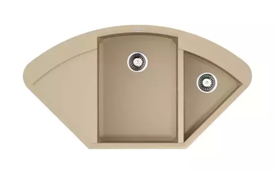 Мойка для кухни угловая «Omoikiri» Sakaime 105C CH 106/58 искусственный камень шампань