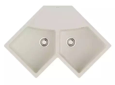 Мойка для кухни угловая «Omoikiri» Sumi 102/83 83C-WH 4997174 искусственный камень белая