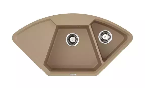 Мойка для кухни угловая «Omoikiri» Yonaka 98C CA 98/51 искусственный камень карамель