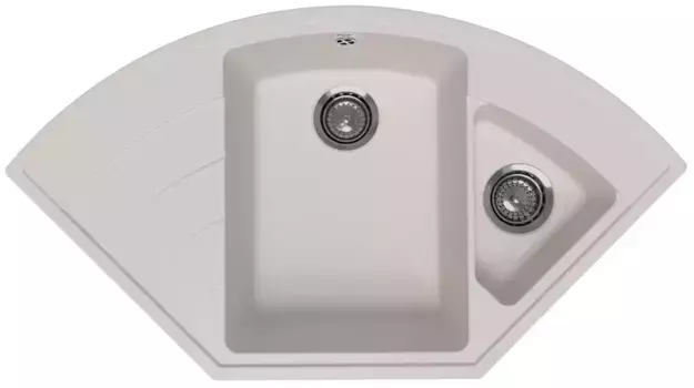 Мойка для кухни угловая «Ulgran» Quartz Marta 1000-01 100/55 искусственный камень жасмин