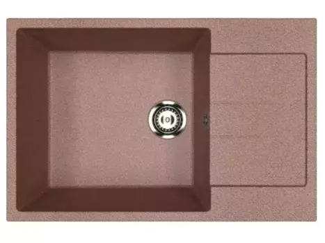 Мойка для кухни угловая «Ulgran» U-602 76/50 искусственный камень терракот