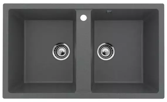 Мойка для кухни «Ulgran» 86/51 U-708-343 искусственный камень антрацит