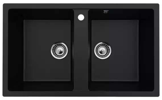 Мойка для кухни «Ulgran» 86/51 U-708-344 искусственный камень ультра-черный
