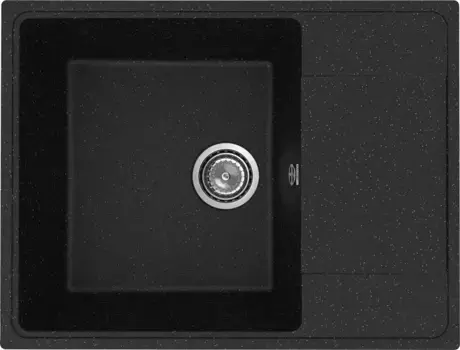 Мойка для кухни «Ulgran» Practik PR-M 650 65/49 искусственный камень чёрный оникс универсальная