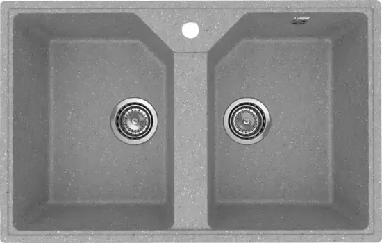 Мойка для кухни «Ulgran» Practik PR-M 770 77/49 искусственный камень светло-серая