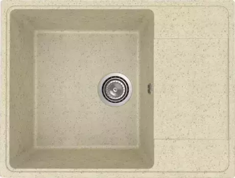 Мойка для кухни «Ulgran» Practik PR-M 650 65/49 искусственный камень слоновая кость универсальная