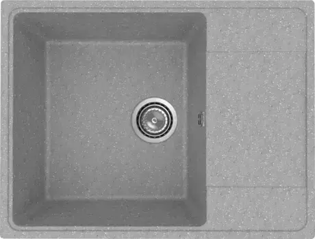 Мойка для кухни «Ulgran» Practik PR-M 650 65/49 искусственный камень светло-серая универсальная
