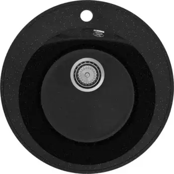 Мойка для кухни «Ulgran» Practik PR-M 475 47/47 искусственный камень чёрный оникс