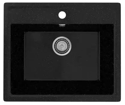 Мойка для кухни «Ulgran» Practik PR-M 565 56/49 искусственный камень чёрный оникс