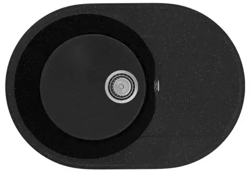 Мойка для кухни «Ulgran» Practik PR-M 610 61/47 искусственный камень чёрный оникс универсальная