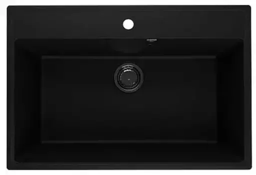 Мойка для кухни «Ulgran» Quartz Forte 760 76/51 искусственный камень уголь