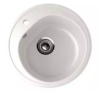 Мойка для кухни «Ulgran» U-101 50/50 искусственный камень белая