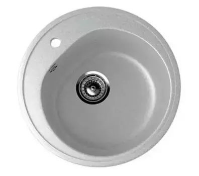 Мойка для кухни «Ulgran» U-101 50/50 искусственный камень серая