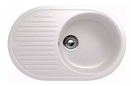 Мойка для кухни «Ulgran» U-107 72/45 искусственный камень белая