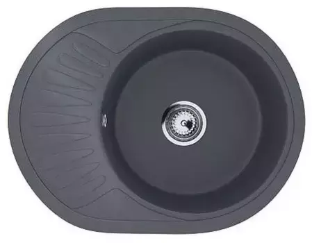 Мойка для кухни «Ulgran» U-107m 57/45 искусственный камень антрацит