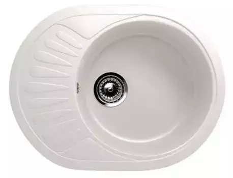 Мойка для кухни «Ulgran» U-107m 57/45 искусственный камень белая