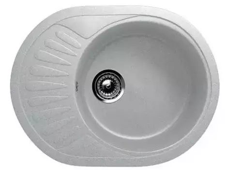 Мойка для кухни «Ulgran» U-107m 57/45 искусственный камень серая